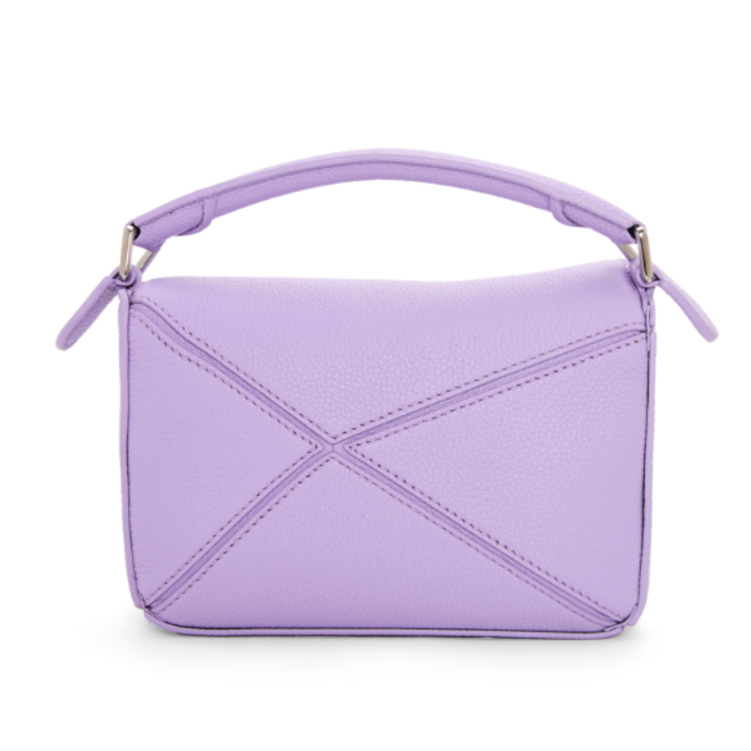 Puzzle mini leather shoulder bag hotsell