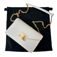 Load image into Gallery viewer, Triomphe Wallet on a Chain White