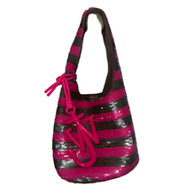 Load image into Gallery viewer, Mini Striped Sequin Shopper