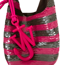 Load image into Gallery viewer, Mini Striped Sequin Shopper