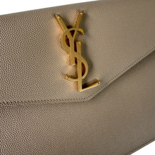 Load image into Gallery viewer, Uptown Leather Clutch Dark Beige