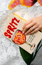 Load image into Gallery viewer, Aperol Spritz Embroidered Book Clutch