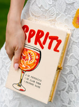 Load image into Gallery viewer, Aperol Spritz Embroidered Book Clutch