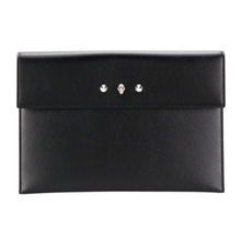 Load image into Gallery viewer, Alexander McQueen Black Envelope Clutch available to rent