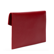 Load image into Gallery viewer, Uptown Leather Clutch Red