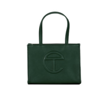 Load image into Gallery viewer, Telfar Unisex Shopping Bag small in dark green available to rent