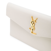Load image into Gallery viewer, Uptown Leather Clutch White