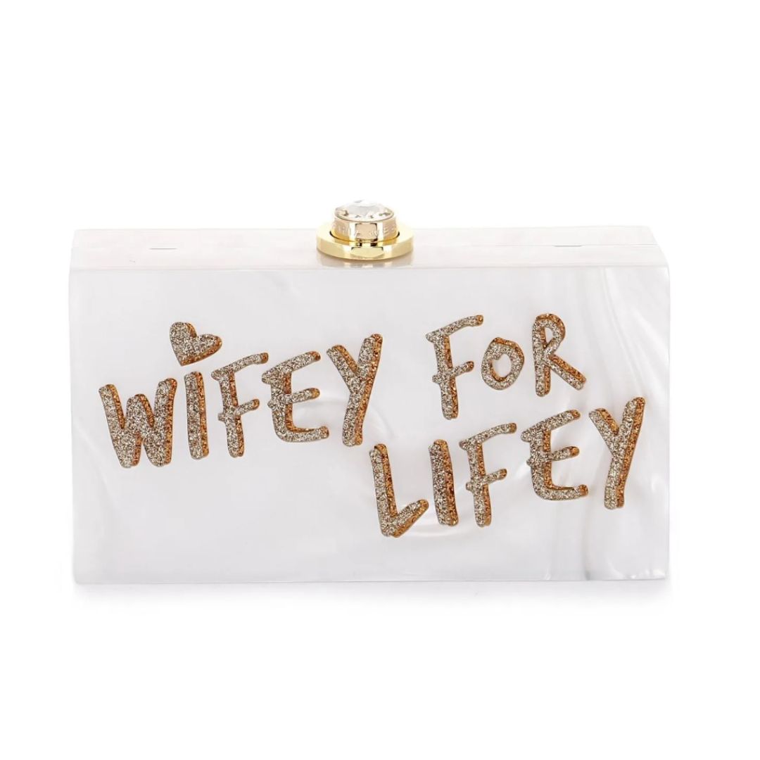 Cleo Wifey For Lifey Clutch – Luxe Library