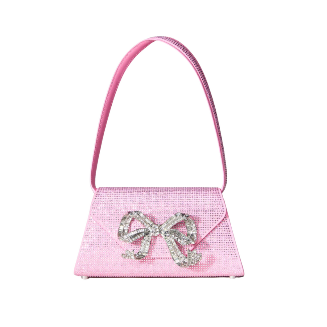 Rhinestone Bow Mini Shoulder Bag