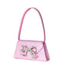 Load image into Gallery viewer, Rhinestone Bow Mini Shoulder Bag
