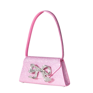 Rhinestone Bow Mini Shoulder Bag