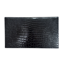 Load image into Gallery viewer, Uptown Clutch in Black Croc
