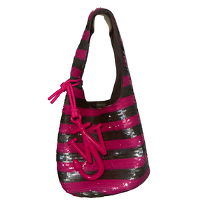 Mini Striped Sequin Shopper