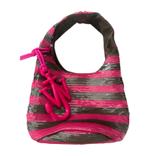Load image into Gallery viewer, Mini Striped Sequin Shopper
