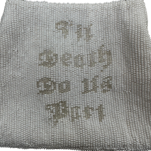 Til Death Do Us Part Beaded Bag