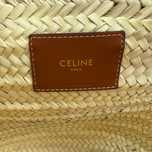 Load image into Gallery viewer, Classic Panier Basket Bag in Palm Leaves and Calfskin
