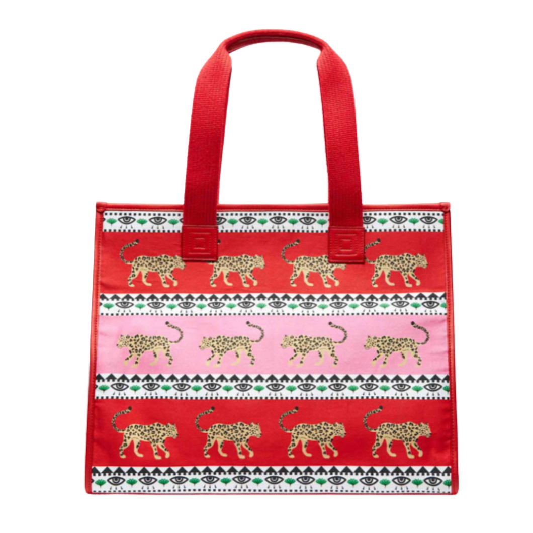Leopardess Canvas Tote