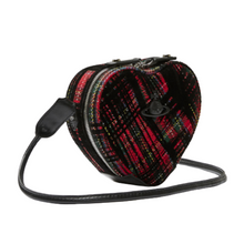 Load image into Gallery viewer, Velvet Tartan Heart Crossbody
