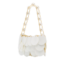 Load image into Gallery viewer, Boutons D&#39;Or embellished gold-tone and tulle shoulder bag
