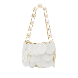 Boutons D'Or embellished gold-tone and tulle shoulder bag