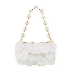 Boutons D'Or embellished gold-tone and tulle shoulder bag
