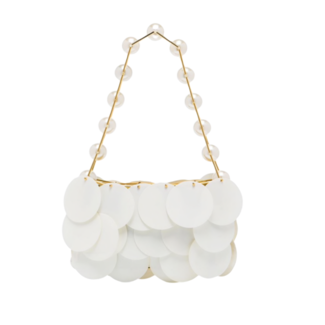 Boutons D'Or embellished gold-tone and tulle shoulder bag