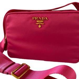 Prada Nylon camera bag pink 