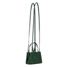 Load image into Gallery viewer, Telfar Unisex Shopping Bag small in dark green available to rent

