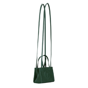 Telfar Unisex Shopping Bag small in dark green available to rent