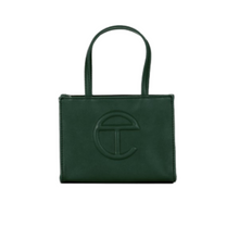 Load image into Gallery viewer, Telfar Unisex Shopping Bag small in dark green available to rent
