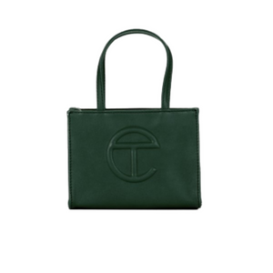 Telfar Unisex Shopping Bag small in dark green available to rent