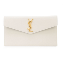 Load image into Gallery viewer, Uptown Leather Clutch White
